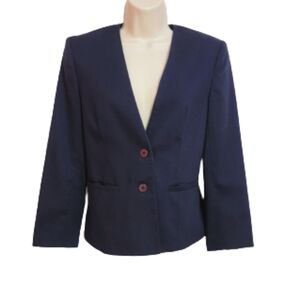 Jack Mulqueen Vintage Navy Blazer Jacket Size 4